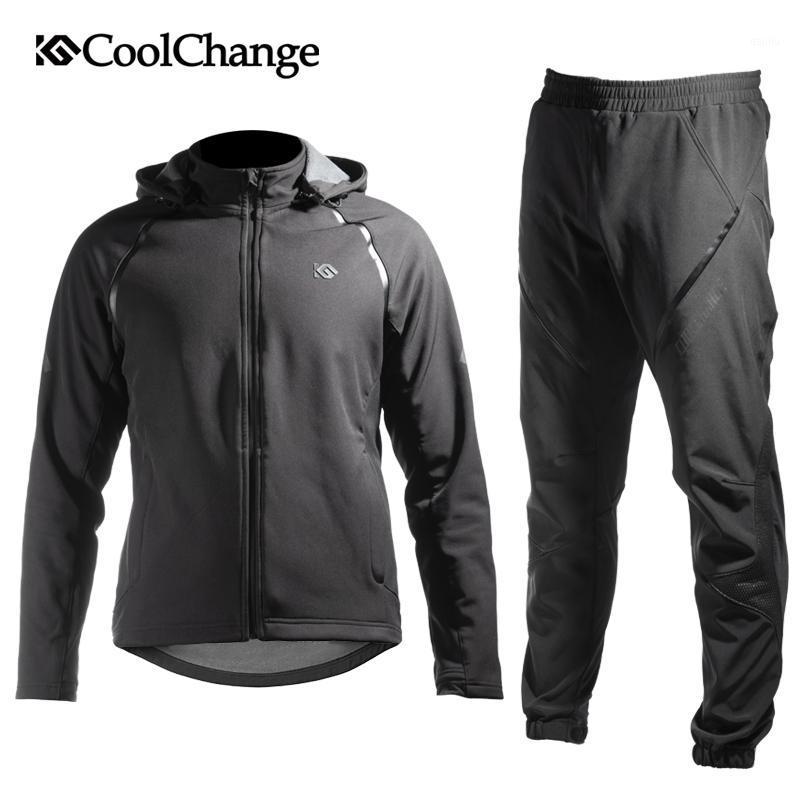 

CoolChange Bike Winter Warm Cycling Jersey Reflective Breathable Bicycle Clothing Thick Polar Fleece Cycling Jersey Set1, Pants