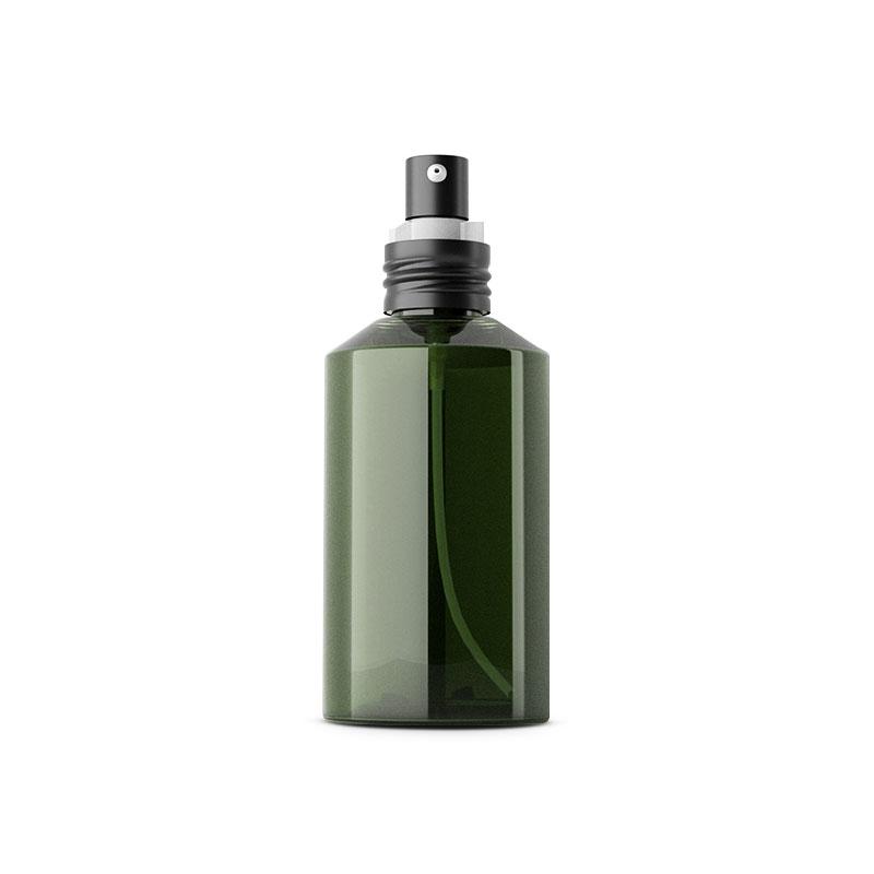

30 X 50ML 100ML 150ML 200ML Empty Green Plastic Bottle With Black Aluminum Lotion Cream Pump Refillable Container Packaging