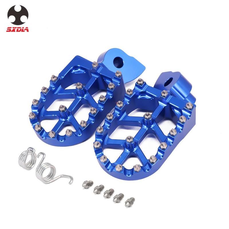 

Motorcycle Blue CNC Foot Pegs Pedal For YZ 65 YZ85 YZ125 YZ250FX WR400F WR426F WR450F 1997 2000 2001 2008 2009