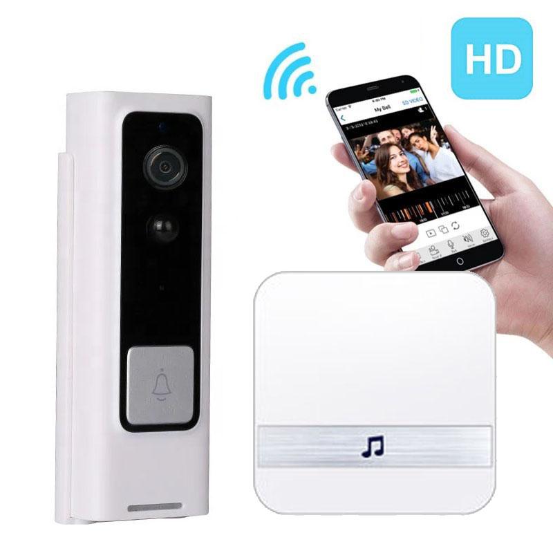 

Ubox 720P Two Way Audio Wifi Video doorbell Mini Smart Home Door Bell Camera Low Power Consumption PIR Long Standby IP Doorbell