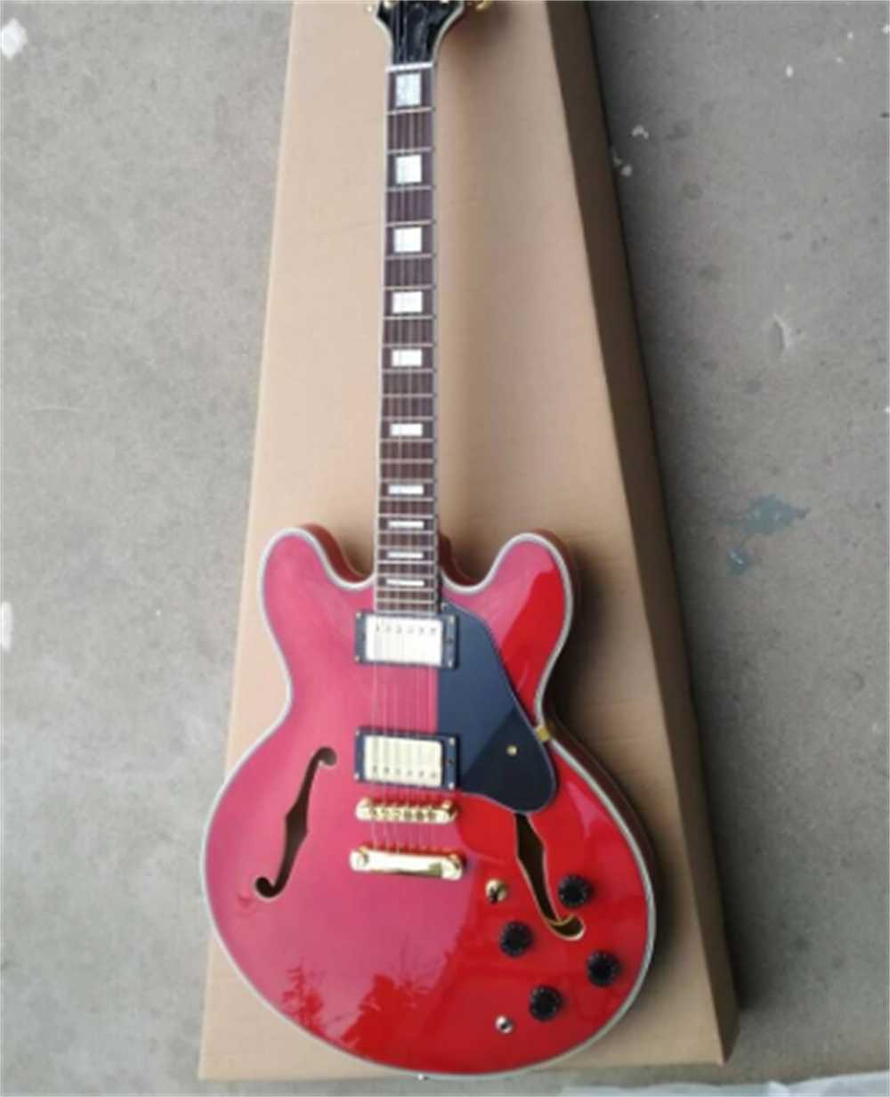 

ES Style Thin Semi-hollow Body 335 Block Jazz Electric Guitar With Diamond Logo Inaly guitars guitarra
