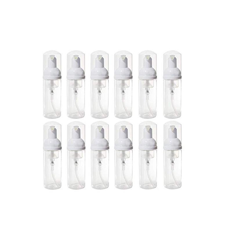 

50PCS 50ml PET foam pump plastic bottle with round white foaming pump
