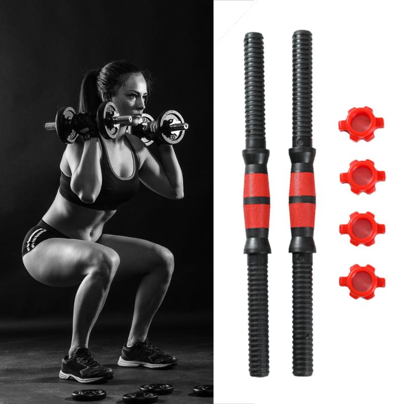 

40/50cm Lenght Standard Dumbbell Handle For Home Gym Fitness Training Dumbbell Bars Barbell Threaded Handles