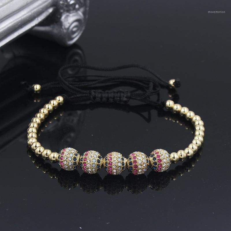 

Anil Arjandas Men Bracelets 8mm Brass Beads Pave CZ Briading Macrame Bracelet for Men Women Charm Bracelet1