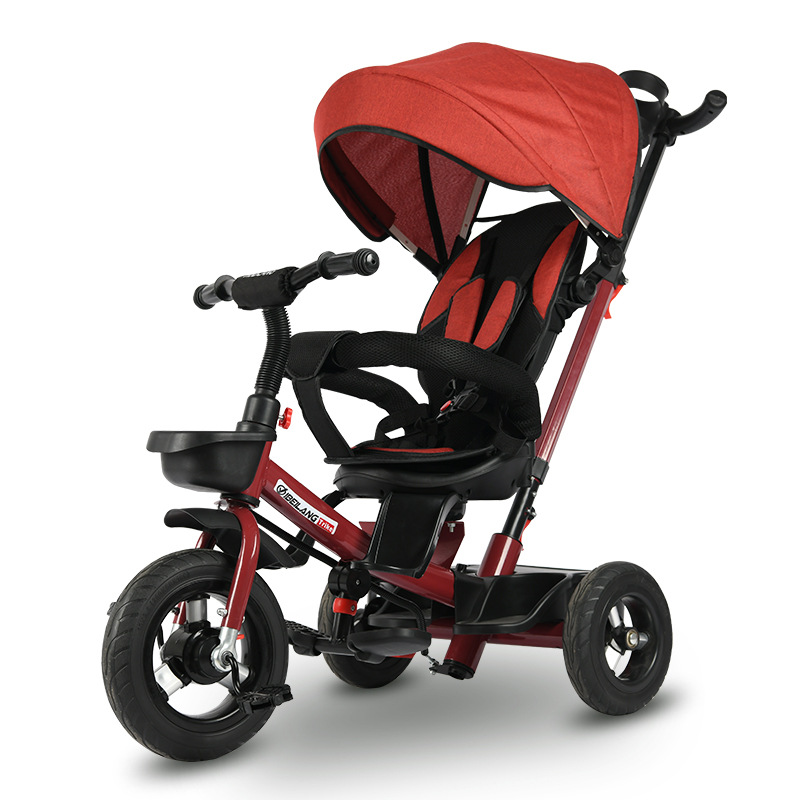 

Children Tricycle Folding Rotating Seat Baby Stroller 3 Wheel Bicycle Kids Bike Three Wheel Stroller Toddler Baby Trolley, Multi-color