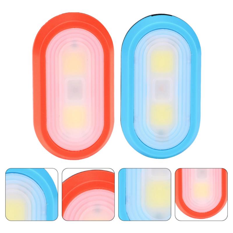 

2pcs Led Clip Light Outdoor Running Night Light (Red, Blue, without Battery