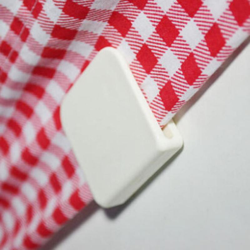 

Kuulee 2 PCS Adhesive Fixation Shower Curtain Clamps U Shape Fixed Clip Household Bathroom