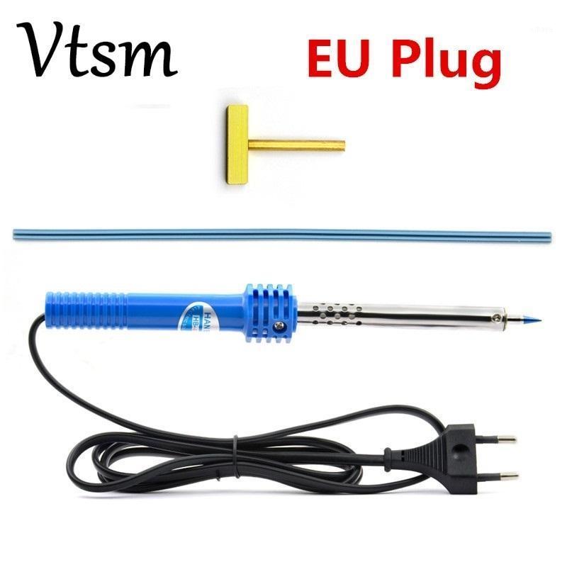 

220V-240V 40W Pencil Tip Soldering Iron Welding Gun Tool with Solder T-head Rubber strip for LCD Pixel Repair Ribbon Cable1