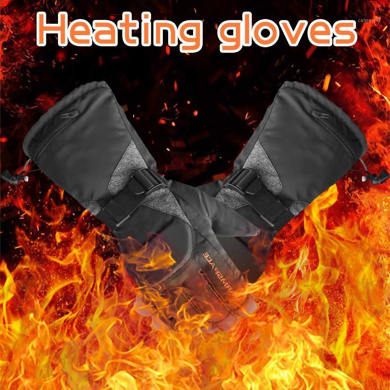 

Winter Motorcycle Gloves Water-resistant Heated Gloves Motorbike Racing Riding Touch Screen Battery Powered Guantes Moto1, Black
