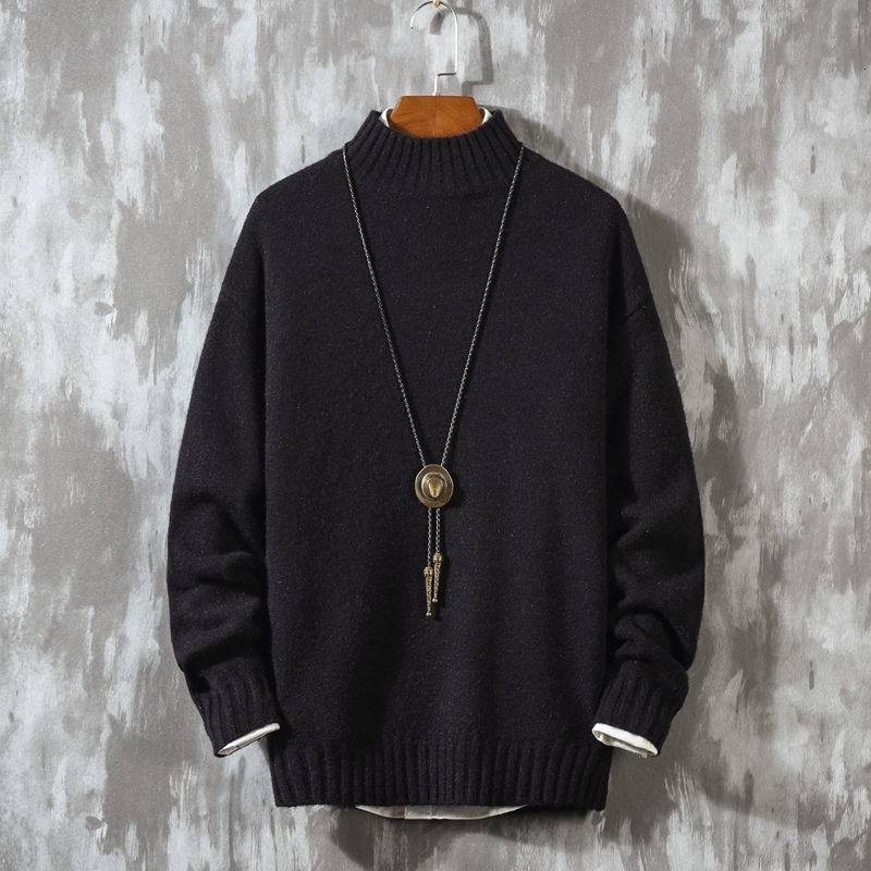 

2021 New Arrival Quality Jumpers Men Knitted Pullovers Sale Warm Classic Multi-color Male Pure Sweater VX9H, Color 1