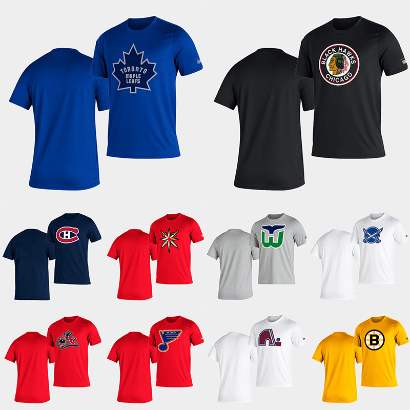 

Vegas Golden Knights Montreal Canadiens Chicago Blackhawks Toronto Maple Leafs Boston Bruins 2021 Reverse Retro Creator Men T-Shirt, Black