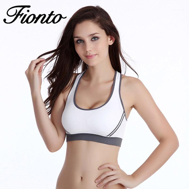 

Woman Yoga Fitness Sports Bra Shockproof Push Up Running Gym Seamless Bra Crossover Back Running Sports Underwear Top1, Green