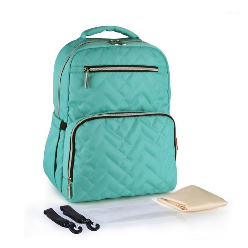 

Diaper Bag Pure Color Mummy Nappy Bag Waterproof mother Backpack Travel Bags Baby Care1, T6220-green