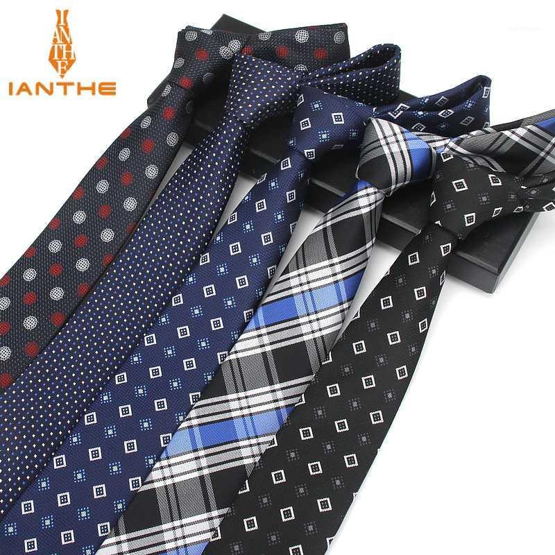 

7CM Factory Men's Paisley Plaid Skinny Ties for Men Wedding Tie Slim Men Luxury Necktie Designers Fashion Kravat Dot Neckwear1