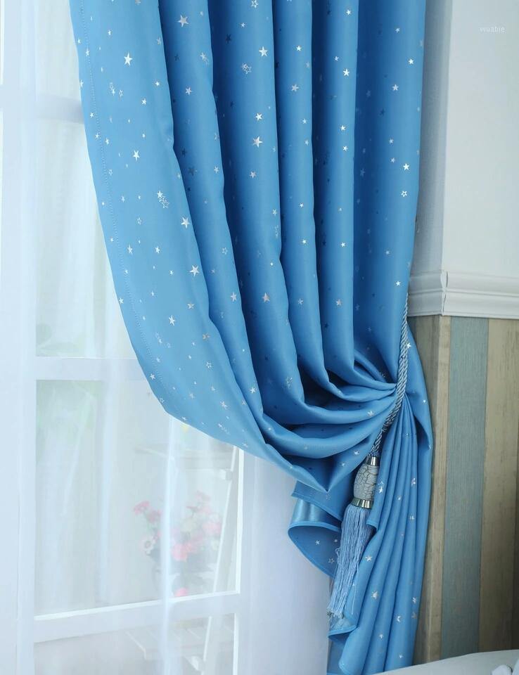 

Modern Star Curtains for Children Bedroom Kids Room Short Curtain for Living Window Drape Kitchen 3 Kinds Color Roman Blind1, Green