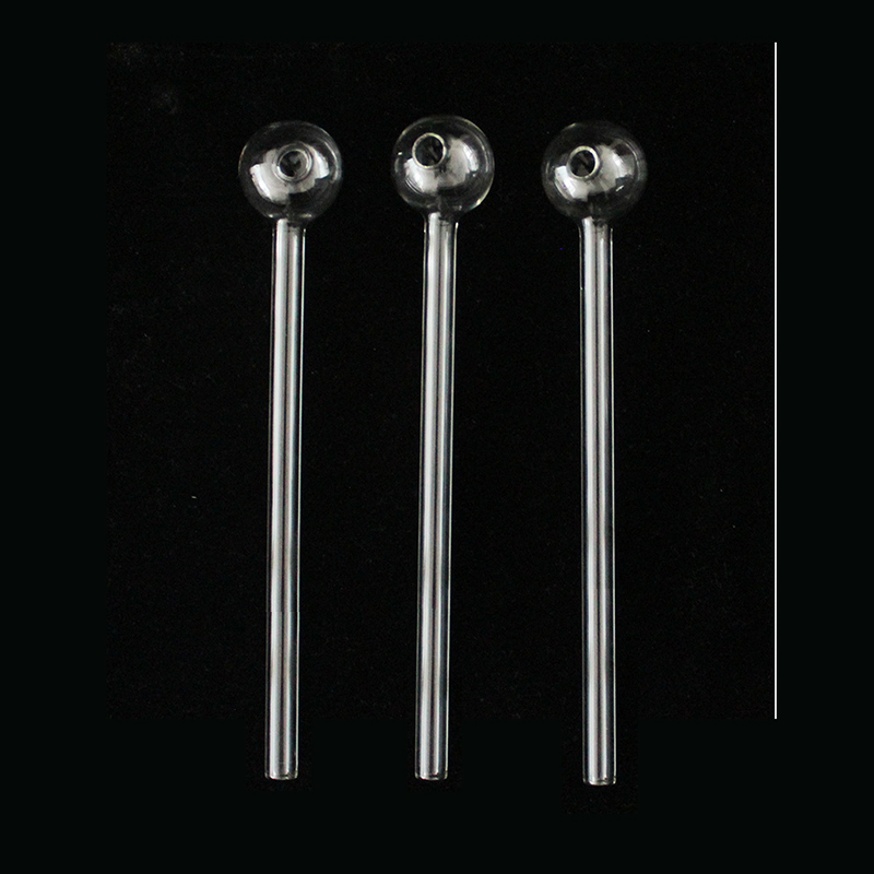

wholesale Glass Smoking Handle Pipes straight 8 Inches Glass oil Burner Pipes for Dab Rigs bong accessories