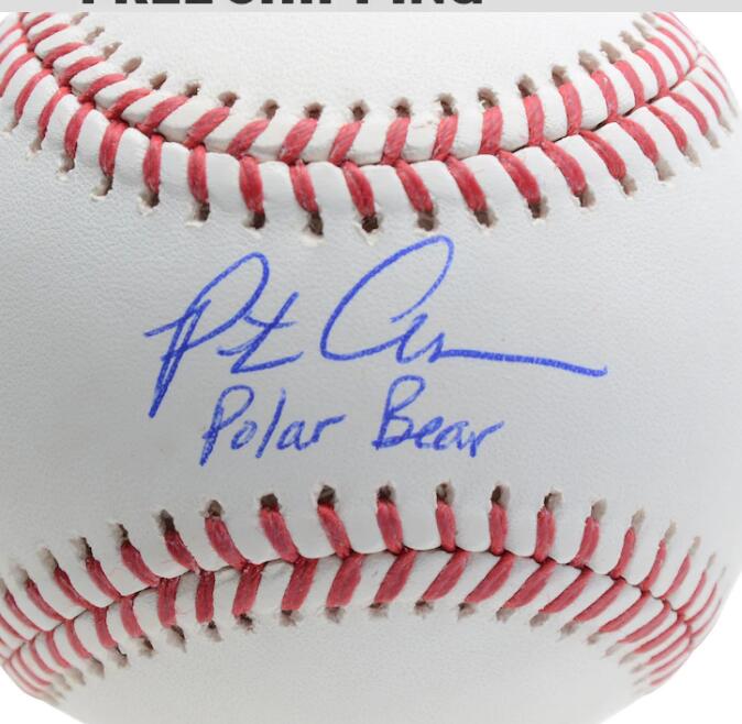 

Pete Alonso collection Autographed Signed signatured USA America Indoor Outdoor sprots Major League baseball ball
