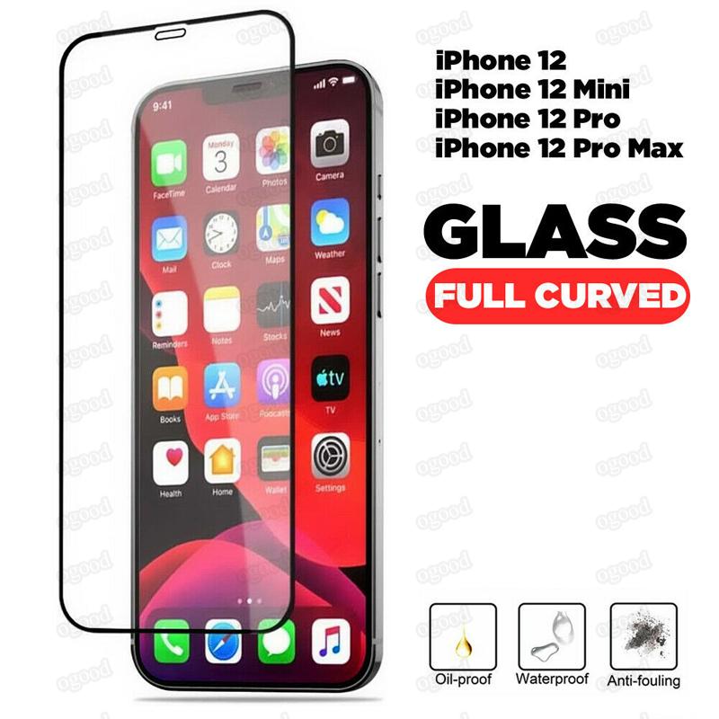 

Full Cover Tempered Glass for iPhone 12 11 Pro Max Protective Screen Protector for iPhone 12 mini SE 2020 XR 8 Plus Samsung A51 A21 A20 A30