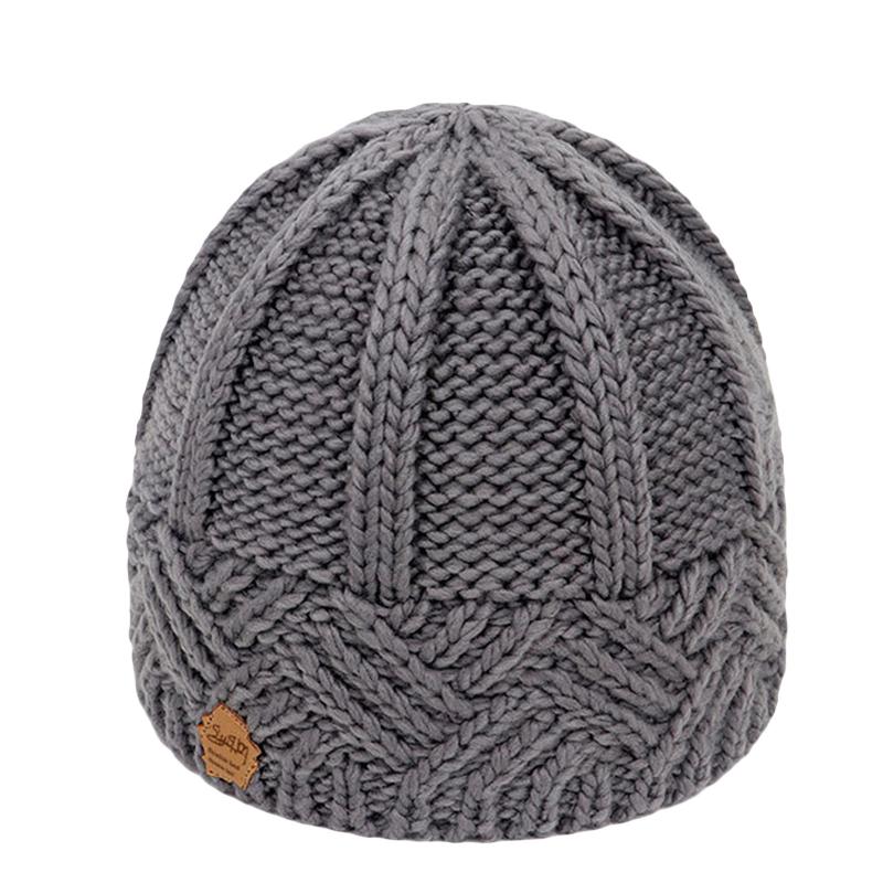 

Fashion Women's Hat Keep Warm Winter Hats For Women Knitted Hat For Winter Casual Solid Cap Wool Hemming Women's Autumn Beanie, White