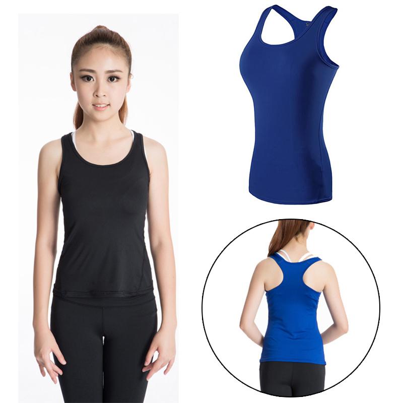 

Yoga Women Sexy Gym Sportswear Vest Fitness tight woman clothing Sleeveless Running shirt Quick Dry White Yoga Dropship, Green