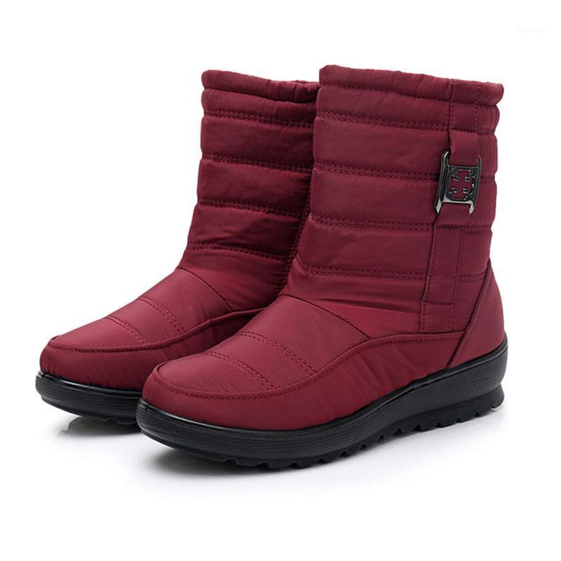 

2020 Women Boots Round Toe Ankle Boots Winter Shoes Ladies Botas Mujer Feminina Party Ankle Botines Mujer Open1, Brown