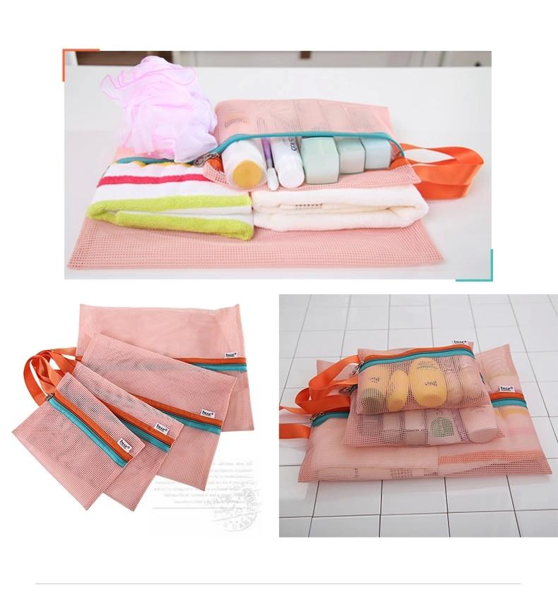 

4pcs/lot Portable Polyester Fiber Organizer Bag Foldable HIgh Quality Clothes Socks Make Up Storage Bag Travel Home Sorting