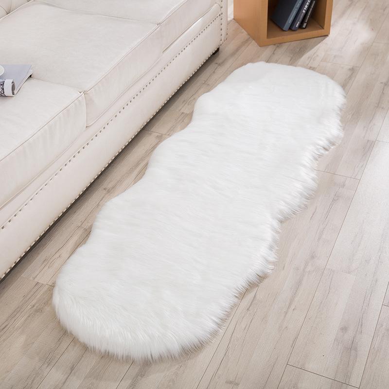 

white Carpet Tie Dyeing Plush Soft Carpets For Living Room Bedroom Anti-slip Floor Mats Bedroom Water Absorption Carpet Rugs, Yellow tip on white