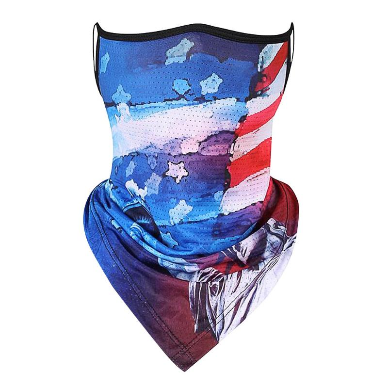 

Motorcycle Proctect Cycling Face Scarf With Ear Loops Neck Gaiter Tube Scarves Hanging Ear Cover Scarf Bandana Men Women