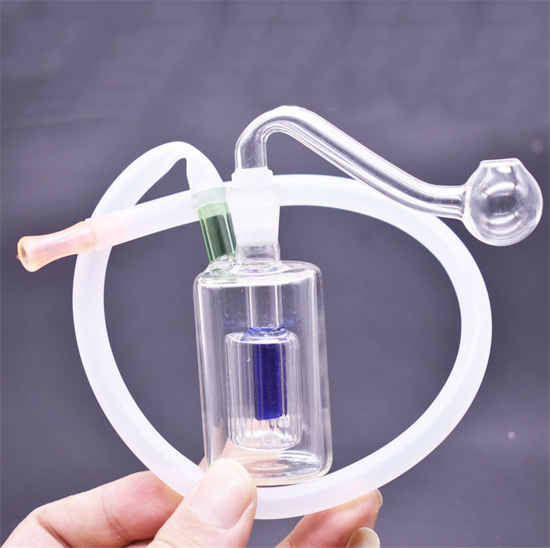 

Pocket ART Pyrex Glass Oil Burner Bong Dab Oil Rig Hookah Inline Matrix Glass Ashcatcher Bong with 10mm male Glass oil Burner Pipe