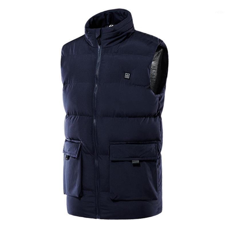 

USB Infrared Heating Vest Men Women Control Temperature Outdoor Camping Hiking Warm Jackets Electric Heated Clothing1, Black