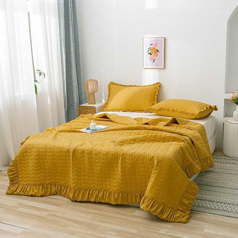 

1/3pcs Blue pink Summer quilt comforter solid white air condition patchwork bed cover Full Queen blanket for adults home textile1, Purple