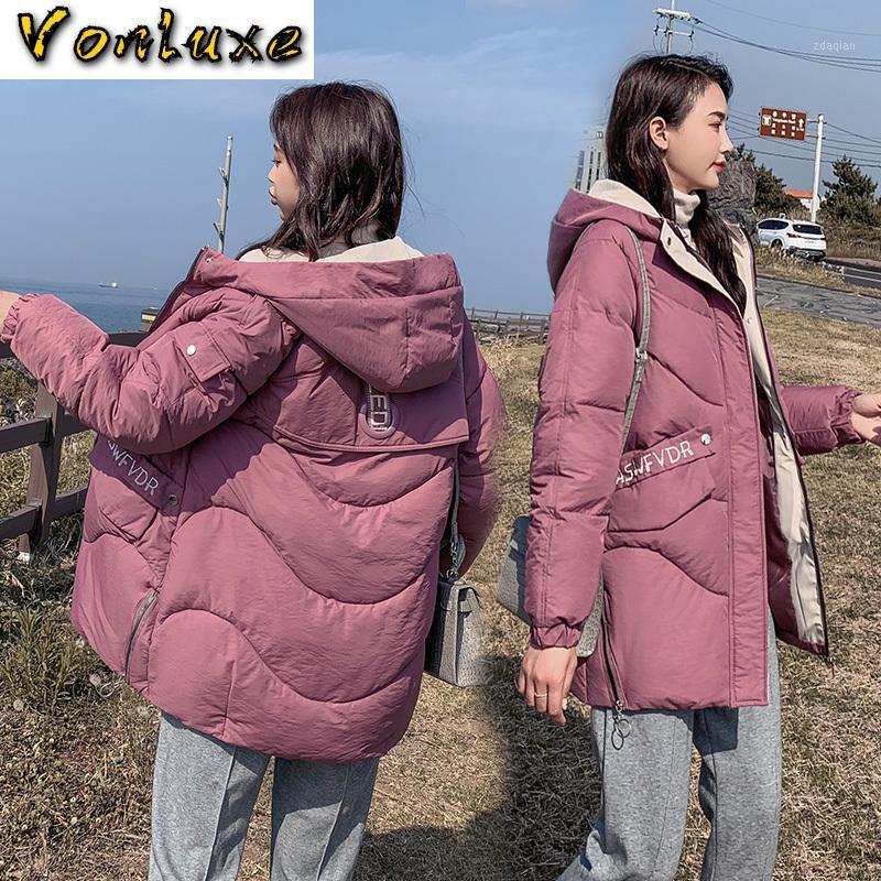 

Parka Women 2020 Winter Autumn Plus Size XXXL Coat Jacket Hooded Thick Warm Outerwear Female Slim Cotton Padded Basic Top1, Beige