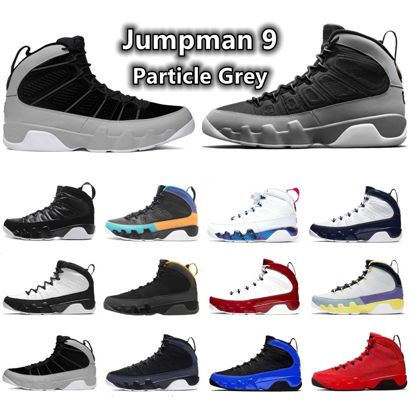 

Jumpman 9 OG 9s men Basketball Shoes Particle Grey Chile Gym Red Motorboat Black White UNC Racer Photo University Gold Blue JBC Space mens trainers Sports Sneakers, Color#1