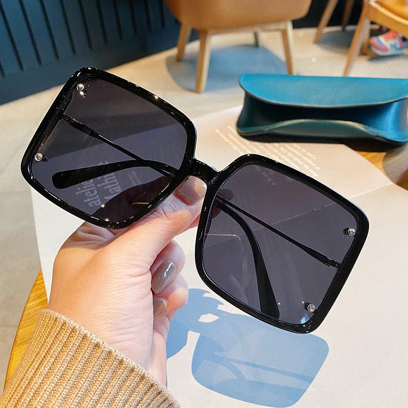 

Sunglasses 2021 Oversized Square Women Brand Designer Vintage Colorful Sun Glasses Female Big Frame Shades Oculos Feminino
