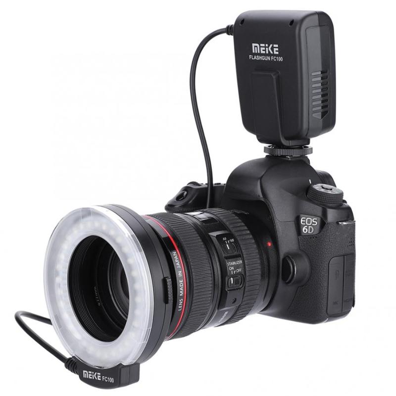 

Meike FC-100 FC100 Manual LED Macro Ring Flash Light with8 Adapter Ring for Pentax Digital DSLR Camera