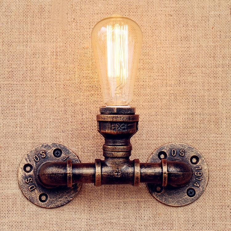 

Industrial Wall Sconce Retro Water Pipe Wall Light Vintage Home Lighting Loft Lamp1