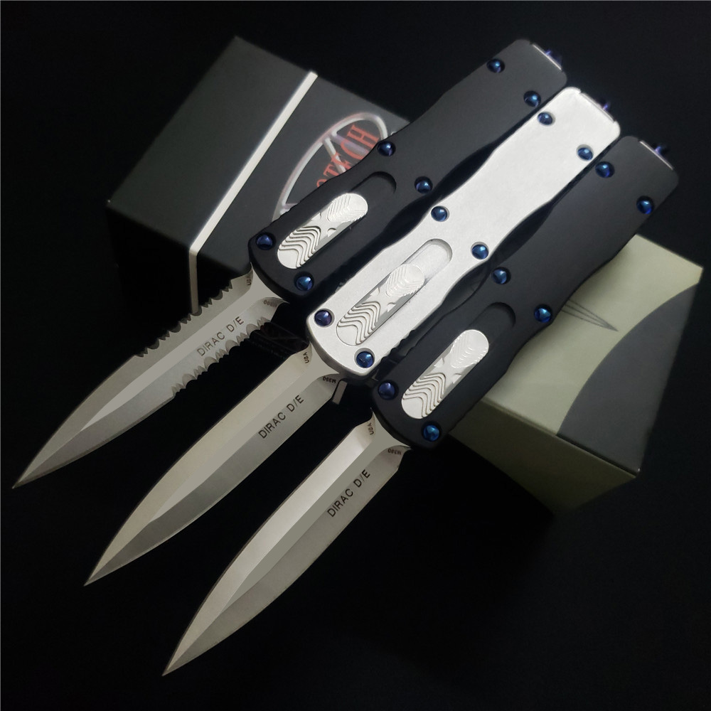 

Micr-tech MT Ultratech Auto Knife D2 Blade Aluminum Alloy Handle with Nylon Pouch Outdoor Survival UTX 85 UTX 70 Quality Knives