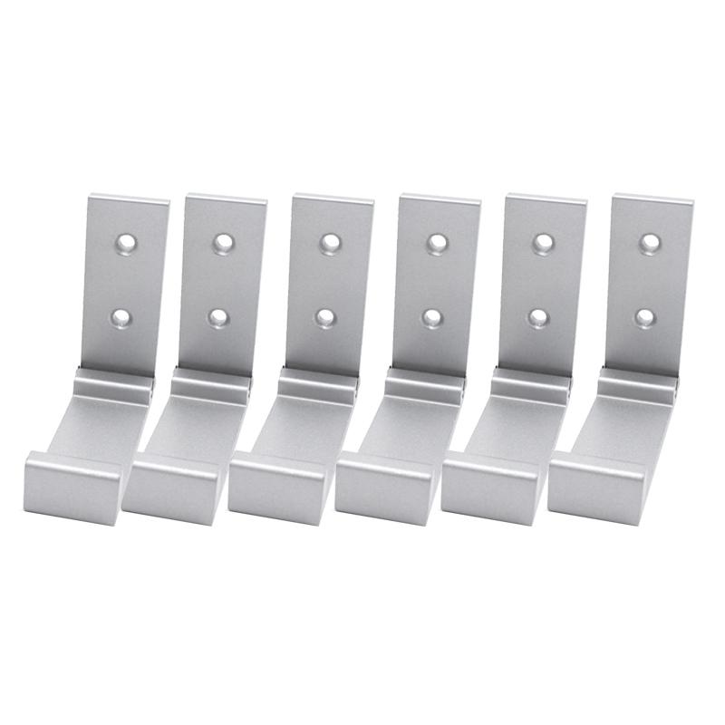 

6 Pack Folding Hooks Wall Door Clothes Hooks Alloy Rustproof Wall Hanger Clothes Coat Towel Home Hotel Storage Coat
