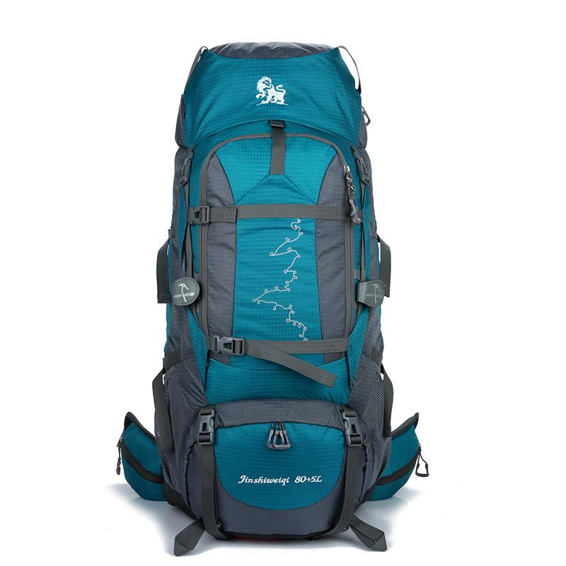 

85L Rucksack Hiking Backpacks Mountain Backpack Waterproof Tear resistance Backpack Multi-function Camping Vocation Climbing, Orange