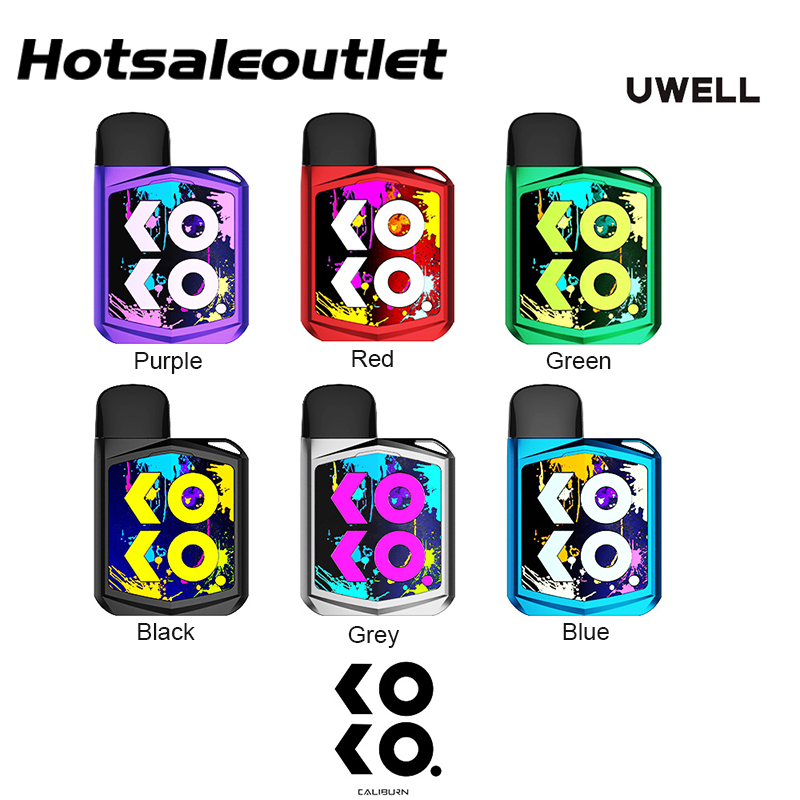 

Uwell Caliburn KOKO Prime Kit Bulit-in 690mAh internal Battery 2ml Caliburn G Pod with Caliburn G Coil 100% Original