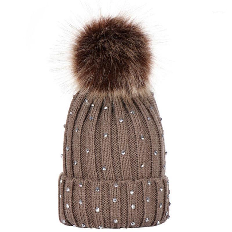 

US Toddler Kid Girl&Boy Baby Winter Warm Crochet Knit Hat Bobble Beanie Cat1, White