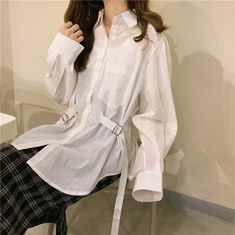 

2021 New 2 colours Women's T-shirts and Loose long sleeve sun protection Female spring shirt lace to shirts (cx1005) FAV6, White