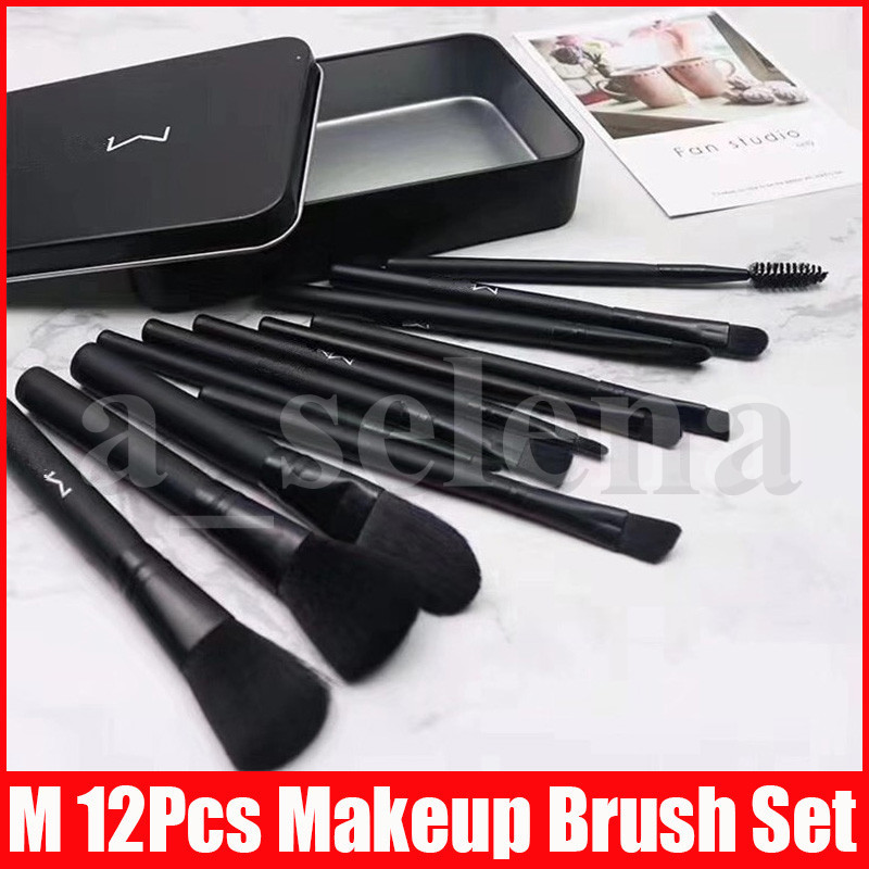 

M Makeup 12 PCS Brushes Set Foundation Blending Powder Eyeshadow Contour Concealer Blush Cosmetic Makeup Tool