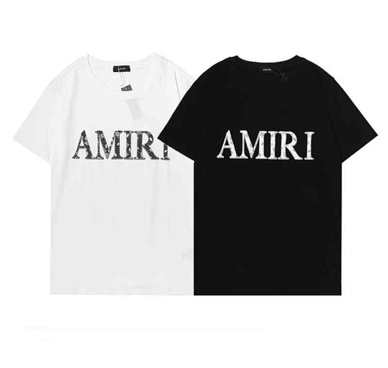 

HOT Selling 2022 Correct Version of Chao Brand A miri Cashew Blossom Letter Foam Printed High Street Men' and Women' Short Sleeve T-shirt, White