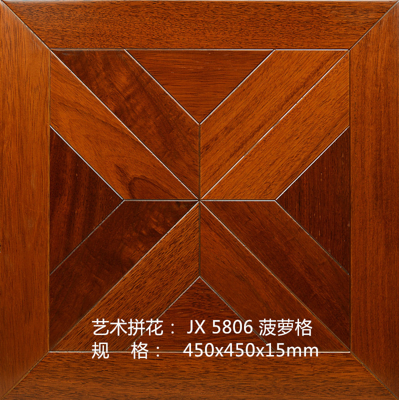 

Red Color Merbau Flooring Flower pattern art craft living room House timber inlaid marquetry decoration Wall sticker parquet tile cladding