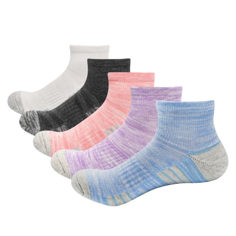 

Sports Socks YUEDGE 5 Pairs Women Cotton Boat Summer Outdoor Leisure Breathable Ankle, Black