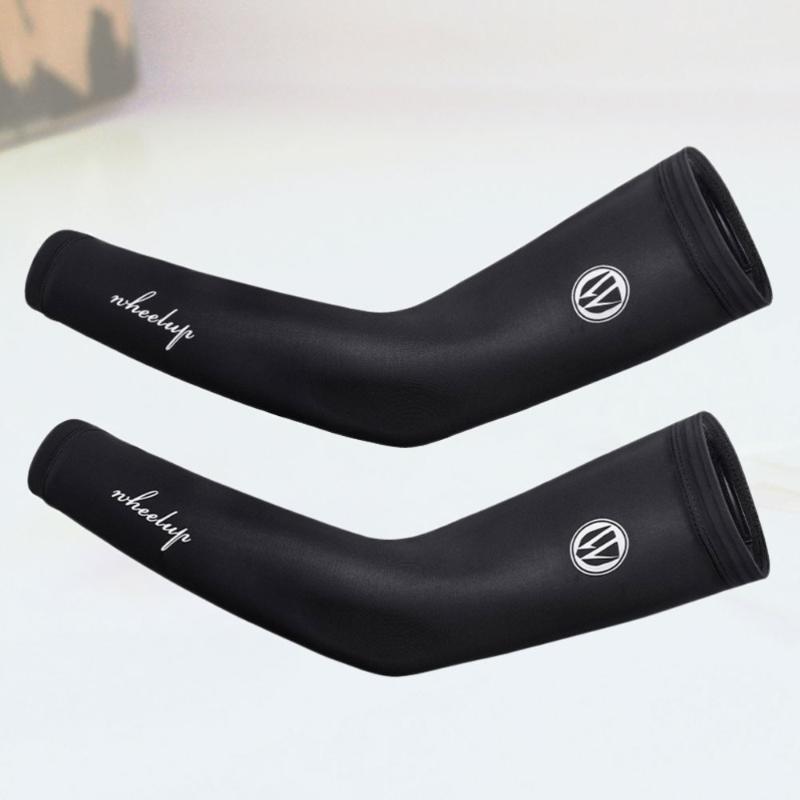 

1 Pair of Breathable Sunscreen Ice Sleeve Breathable Armguards Cycling Equipment Cooling Sports Arm Protection for Men Women Out1, Black