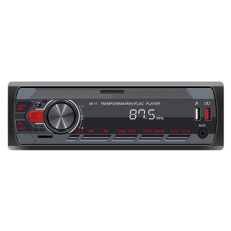 

Car 12V Automotive MP3 Player Bluetooth Hands-Free FM Automobile Radio Player Colorful Light Sound Center Console Modification (The logistic