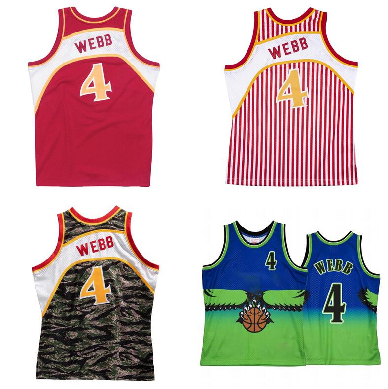 

Stitched classic retro jersey Spud Webb Mitchell and Ness 1986-87 Basketball jerseys Men Women Youth S, Stitched jersey