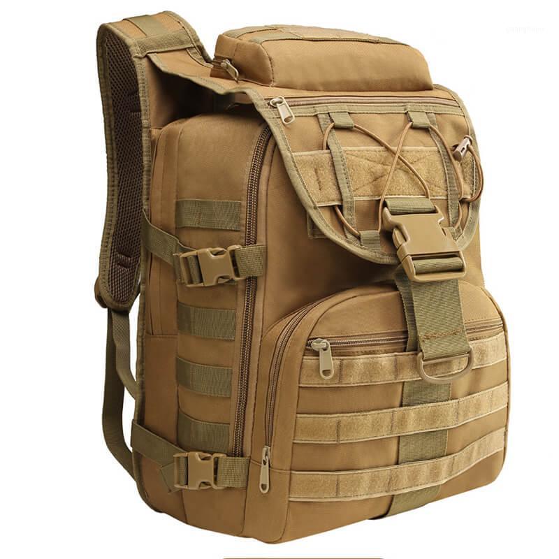 

Tactical Backpack Assault Pack Army Camouflage Waterproof Bug Out Bag Outdoor Hiking Camping Hunting Rucksack1, Khaki